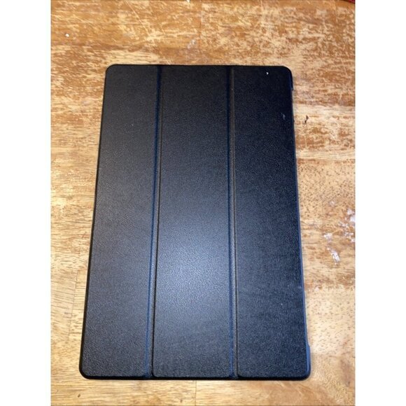 New Folio Style Clear Black Tablet Case 9 X 13 Inches Open Box Magnetic - Picture 1 of 5